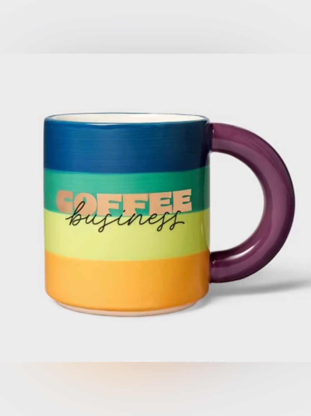 NEW!! Tabitha Brown “Coffee Business” Multicolor Stoneware Mug (NWT)